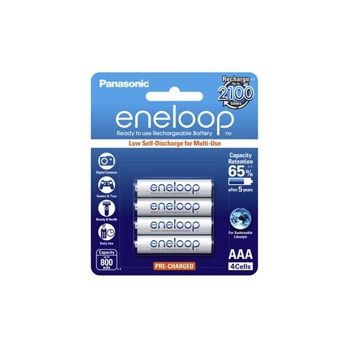 Panasonic Eneloop Ni-MH 1.2V 800mAH - AAA 4 Pack