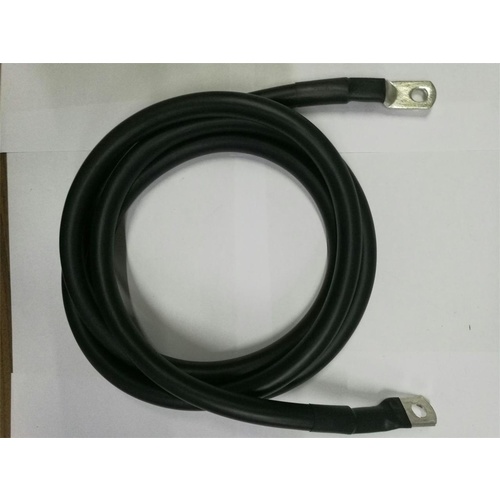 0 Gauge Tinned Battery Power Lead - Black - 2330mm
