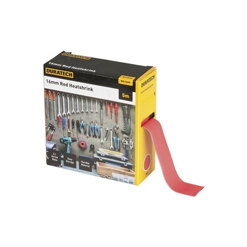 2:1 16mm Heatshrink Tubing 5m Red
