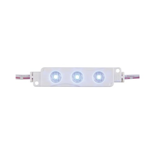 IP65 LED Light Module String, 10x 3x3528-LEDs, Blue