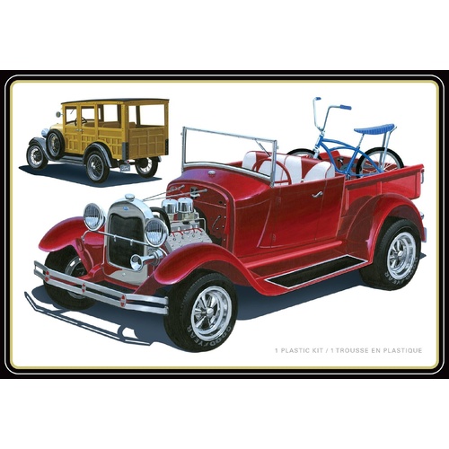 AMT 1/25 1929 Ford Woody Pickup Plastic Model Kit AMT1269M