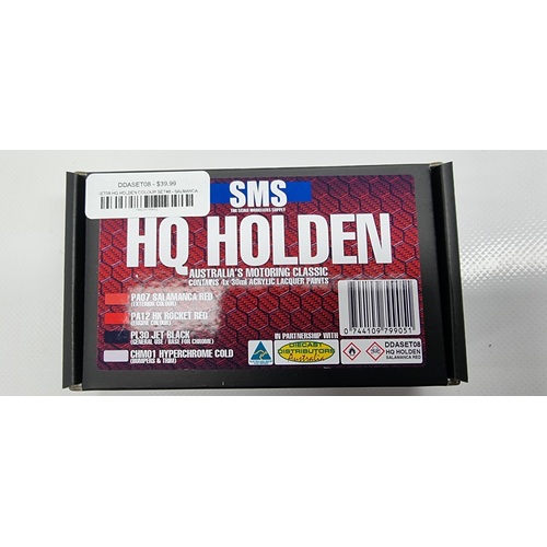 DDASET08 HQ HOLDEN COLOUR SET#8 - SALMANCA RED