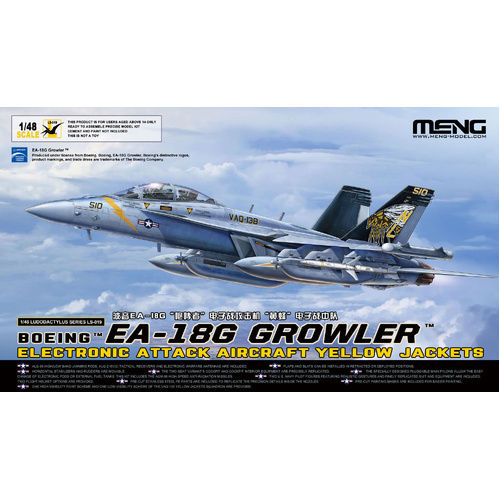 MENG 1/48 BOEING EA-18G GROWLER PLASTIC MODEL KIT MM-LS-019