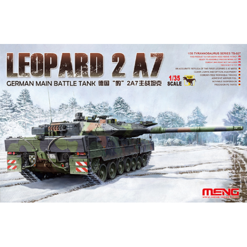 Meng 1/35 German Main Battle Tank Leopard 2 A7 Plastic Model Kit MM-TS-027
