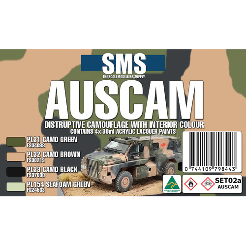 AUSCAM Colour Set **UPDATED SET ** (DISRUPTIVE CAMO + INTERIORS) SET02A