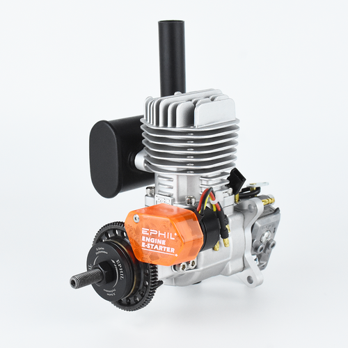 EPHIL X-Series 20cc-R Pro Gasoline Engine w/ E-Starter; Spark Plug & Electronic Ignition